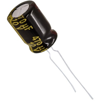 6 x Aluminum Electrolytic Capacitor 470uF 10V 20% 8x11.5mm FM Radial Panasonic - EEU-FM1A471